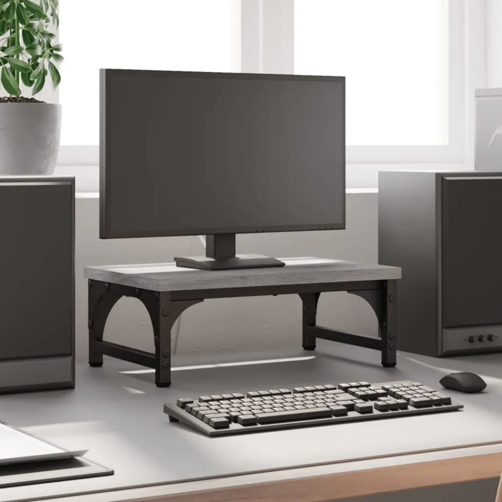 vidaXL Support de moniteur 37x23x14 cm bois d'ingénierie