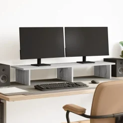 vidaXL Support de moniteur 100x27x15 cm bois d'ingénierie