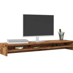 vidaXL Support de moniteur 100x24x13 cm bois d'ingénierie