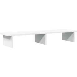 Appareils Électroniques-vidaXL Support de moniteur 100x27x15 cm bois d'ingénierie Blanc