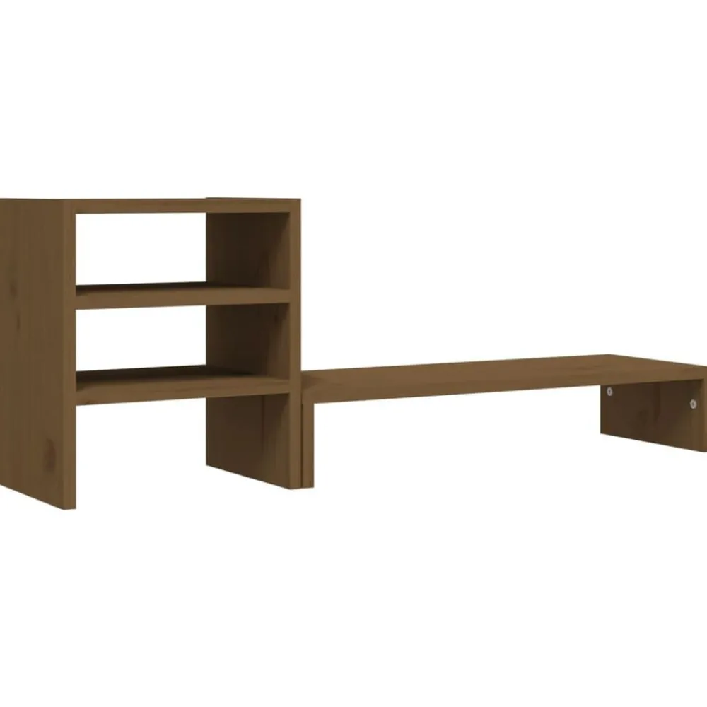vidaXL Support de moniteur 81x20x30 cm Bois de pin solide