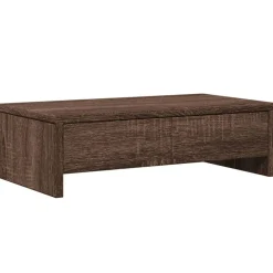 vidaXL Support de moniteur avec tiroirs chêne marron bois d'ingénierie