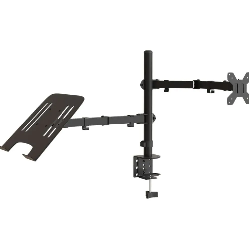 Appareils Électroniques-vidaXL Support de moniteur noir acier VESA 75/100 mm