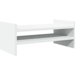 Appareils Électroniques-vidaXL Support de moniteur 50x27x20 cm bois d'ingénierie Blanc