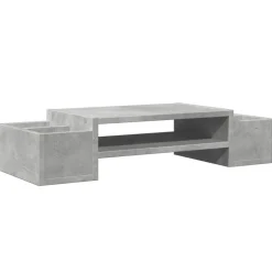 vidaXL Support de moniteur avec rangement bois d'ingénierie