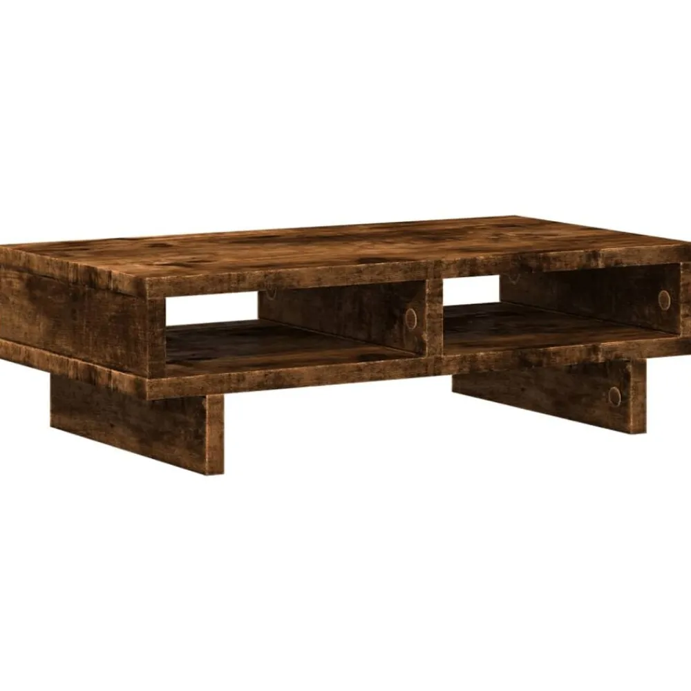Appareils Électroniques|Allaitement & Alimentation-vidaXL Support de moniteur chêne fumé 50x27x15 cm bois d'ingénierie Chêne fumé