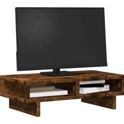 Appareils Électroniques|Allaitement & Alimentation-vidaXL Support de moniteur chêne fumé 50x27x15 cm bois d'ingénierie Chêne fumé