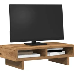 Appareils Électroniques-vidaXL Support de moniteur chêne artisanal 50x27x15 cm bois ingénierie Chêne