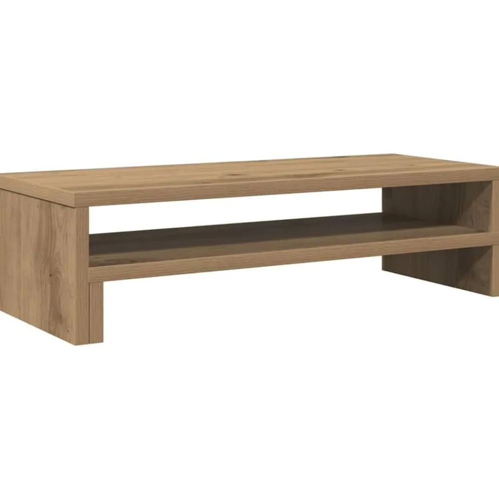 vidaXL Support de moniteur chêne artisanal 54x22x15 cm bois ingénierie
