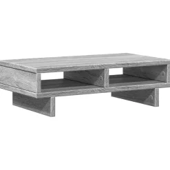 Appareils Électroniques-vidaXL Support de moniteur 50x27x15 cm bois d'ingénierie Sonoma gris