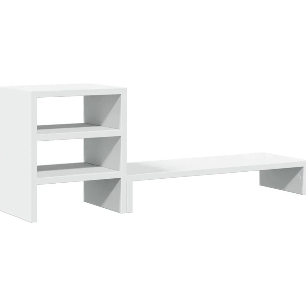 vidaXL Support de moniteur et organisateur de bureau bois d'ingénierie