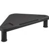 vidaXL Support de moniteur d'angle Noir 49x28x10,5 cm