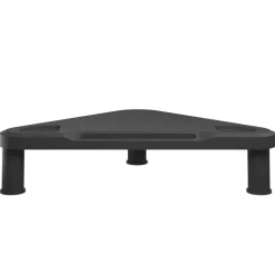 vidaXL Support de moniteur d'angle Noir 49x28x10,5 cm