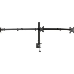 Appareils Électroniques-vidaXL Support de moniteur triple noir acier VESA 75/100 mm