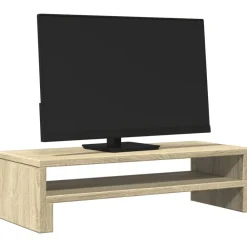 Appareils Électroniques-vidaXL Support de moniteur chêne sonoma 54x22x15 cm bois d'ingénierie Ch&ecirc;ne sonoma