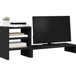 vidaXL Support de moniteur et organisateur de bureau bois d'ingénierie