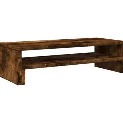 Appareils Électroniques-vidaXL Support de moniteur chêne fumé 54x22x15 cm bois d'ingénierie Chêne fumé