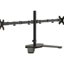 vidaXL Support de moniteur double noir acier VESA 75/100 mm