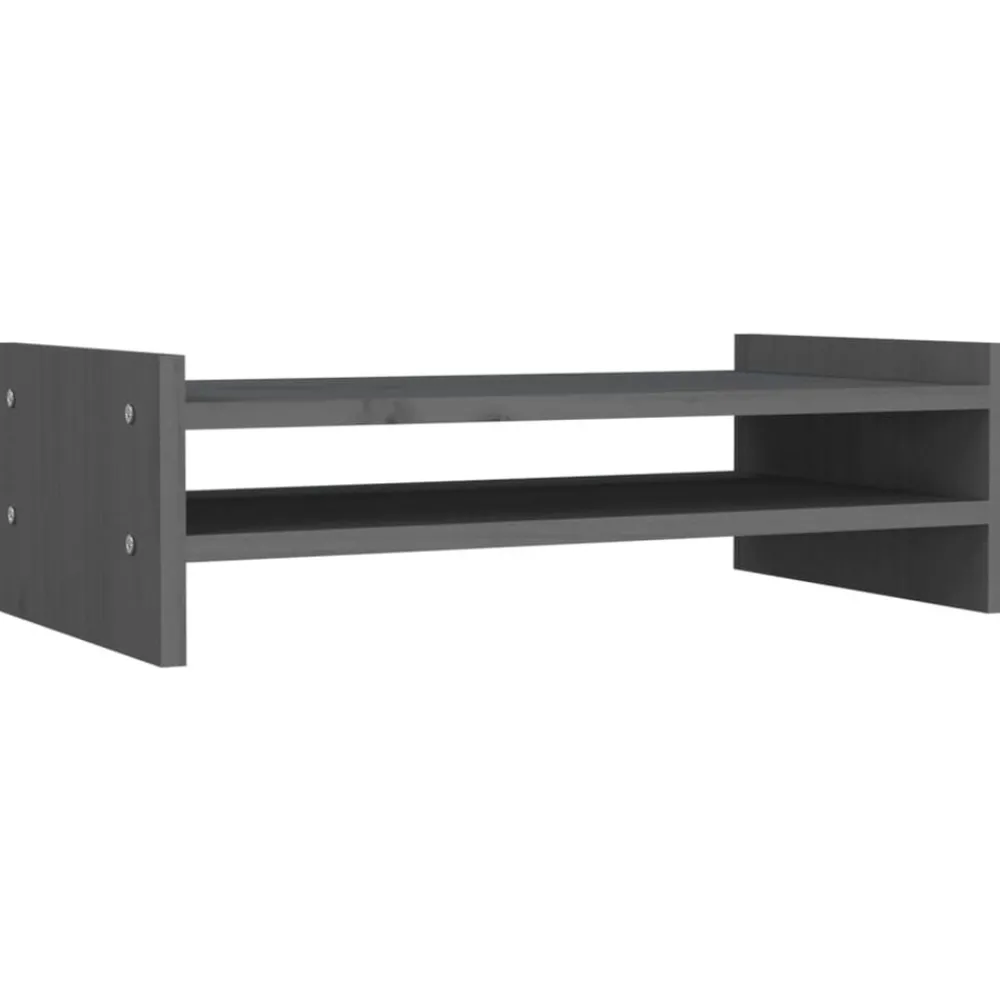 vidaXL Support de moniteur 50x27x15 cm Bois de pin solide