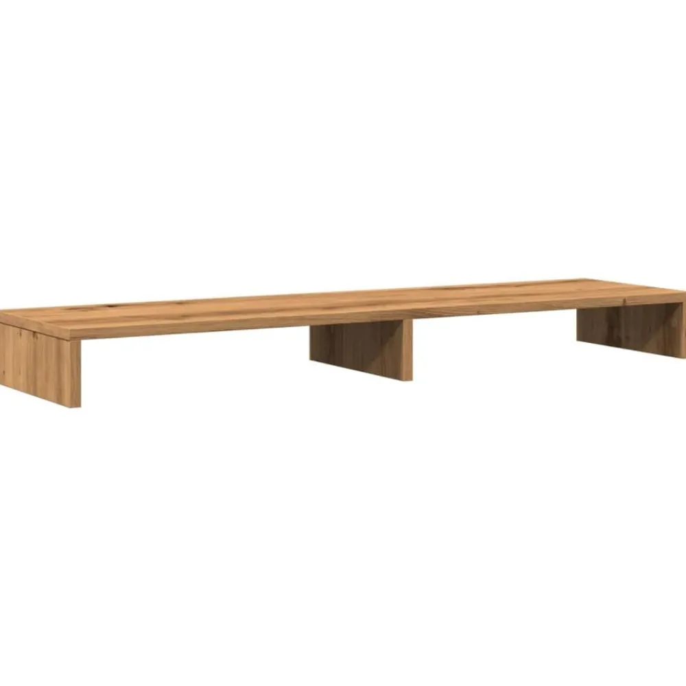 Appareils Électroniques-vidaXL Support de moniteur chêne artisanal 100x27x10cm bois ingénierie chêne artisanal