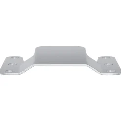 vidaXL Support de montage encastré 2 pcs Argenté 75 x 66 x 1,4 mm