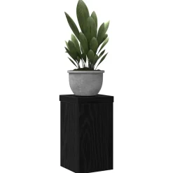 vidaXL Support de Plante 2 pcs Chêne noir 10 x 10 x 18 cm