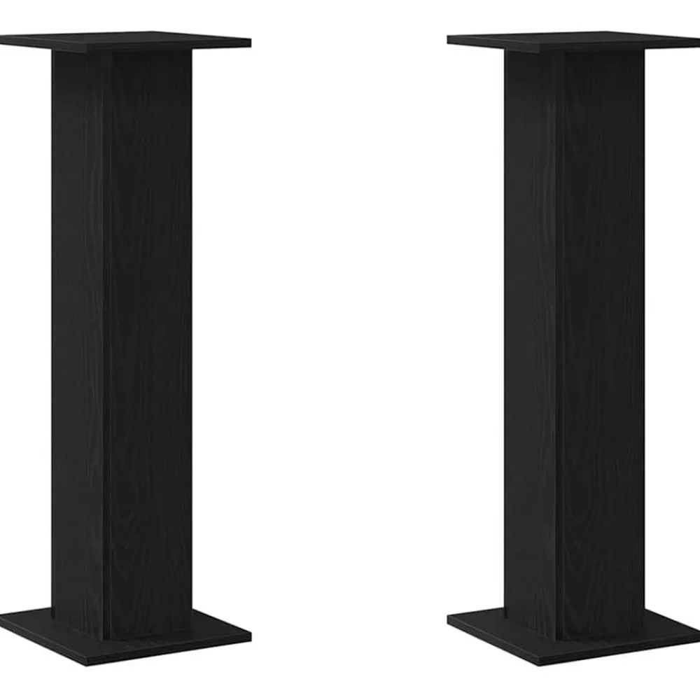 Appareils Électroniques|Pelouses & Jardins-vidaXL Support de Plante 2 pcs Chêne noir 30 x 30 x 95 cm Chêne noir