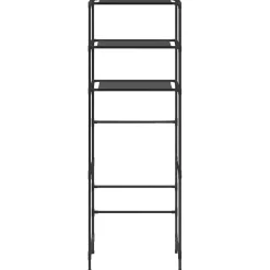 Accessoires De Salle De Bain-vidaXL Support de rangement de toilette à 3 niveaux 53x28x169 cm Noir