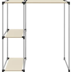 vidaXL Support de rangement sur la machine à laver Crème 87x55x90,5 cm