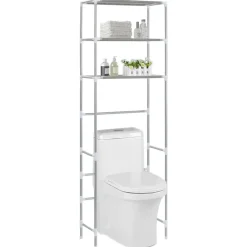 vidaXL Support de rangement 3 niveaux de toilette é 53x28x169 cm