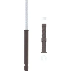 Accessoires De Quincaillerie-vidaXL Support de étagère flottante 12 pcs Beige Ø10 x 170 mm Acier