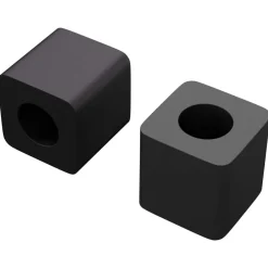 Accessoires De Quincaillerie-vidaXL Support de tiroir 2 pcs Noir 15 x 15 x 15mm Copolymère PP