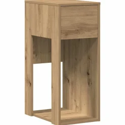 Meubles De Bureau-vidaXL Support de tour d'ordinateur tiroir chêne artisanal 30x44x74 cm ch&ecirc;ne artisanal