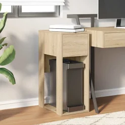 Meubles De Bureau-vidaXL Support de tour d'ordinateur et tiroir chêne sonoma 30x44x74 cm Chêne sonoma