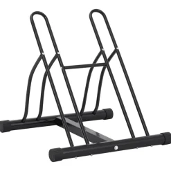 Loisirs De Plein Air-vidaXL Support de vélo au sol autoportant pour 2 vélos acier