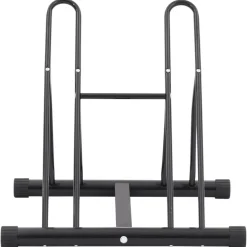 Loisirs De Plein Air-vidaXL Support de vélo au sol autoportant pour 2 vélos acier