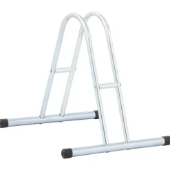 vidaXL Support de vélo au sol autoportant pour 1 vélo acier galvanisé