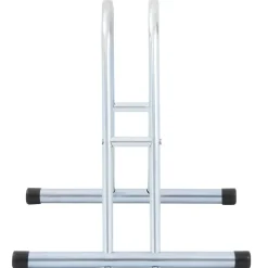 vidaXL Support de vélo au sol autoportant pour 1 vélo acier galvanisé