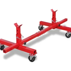 vidaXL Support d'essieu mobile Rouge