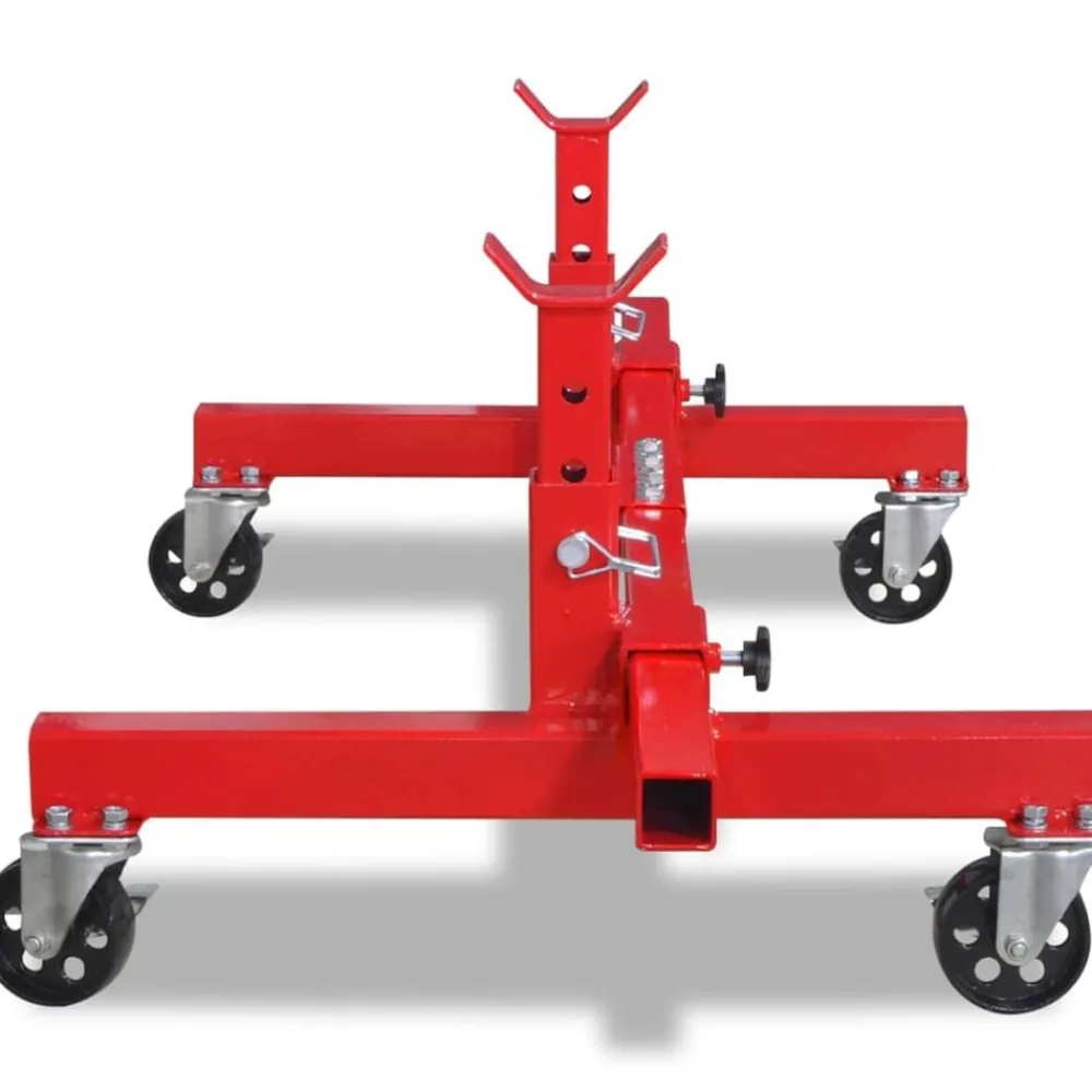 vidaXL Support d'essieu mobile Rouge
