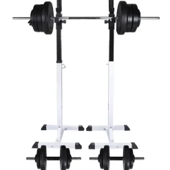 Entraînement & Fitness-vidaXL Support d'haltères avec jeu d'haltères et de poids 60,5 kg