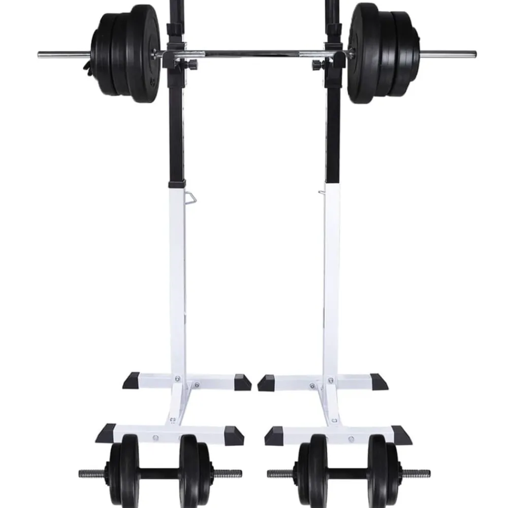 Entraînement & Fitness-vidaXL Support d'haltères avec jeu d'haltères et de poids 60,5 kg