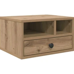 vidaXL Support d'imprimante Chêne artisanal 40 x 32 x 24 cm