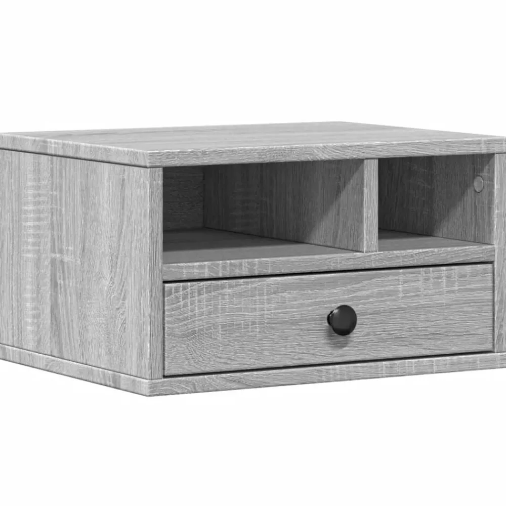 vidaXL Support d'imprimante 40x32x22,5cm bois d'ingénierie