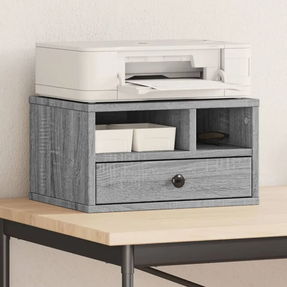 vidaXL Support d'imprimante 40x32x22,5cm bois d'ingénierie