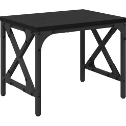 Appareils Électroniques-vidaXL Support d'imprimante Réglable Chêne noir 40 x 30 x 31 cm Chêne noir