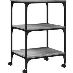 vidaXL Support d'imprimante 3 niveaux 50x41x75 cm