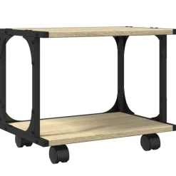 vidaXL Support d'imprimante à 2 niveaux chêne sonoma 41x28x33,5 cm