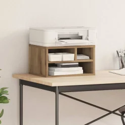 Appareils Électroniques-vidaXL Support d'imprimante Chêne artisanal 40 x 32 x 22,5 cm ch&ecirc;ne artisanal