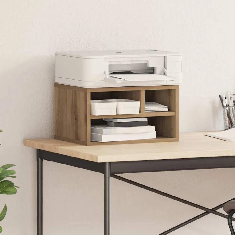 Appareils Électroniques-vidaXL Support d'imprimante Chêne artisanal 40 x 32 x 22,5 cm chêne artisanal